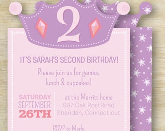 Princess Party Kid's Birthday Invitation