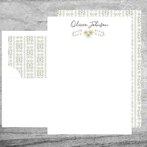 Persönliches Briefpapierset | Limerick-Hill-Briefpapier-Set | Umschläge mit der Koordinierung der Liner | Benutzerdefinierte Briefpapier