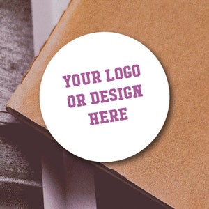 Custom Logo Round Tag or Sticker | Business Stickers or Tags