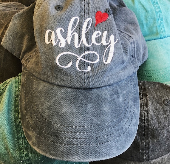 embroidered hats etsy