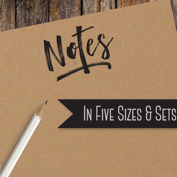 Notes Personalized Kraft Brown Note Pad