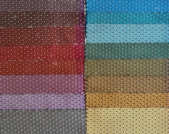 Silk Color Stories - Rainbow Palette - Curated Silk Pieces - 22 Cuts  - 4.5" x 4"