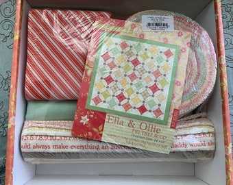 Ella and Ollie Quilt Kit - Nine Patch Waltz by Fig Tree Quilts for Moda