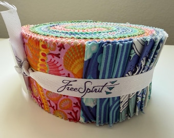 Zuma by Tula Pink for Free Spirit Fabrics - Design Roll - 40 2.5" Strips