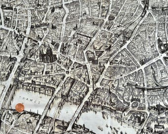 London by Whistler Studios for Windham - Map Print - Fat Quarter