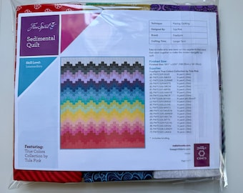 RARE Tula Pink Sedimental Quilt Kit - Craftsy Rainbow - ORIGINAL True Colors 2015
