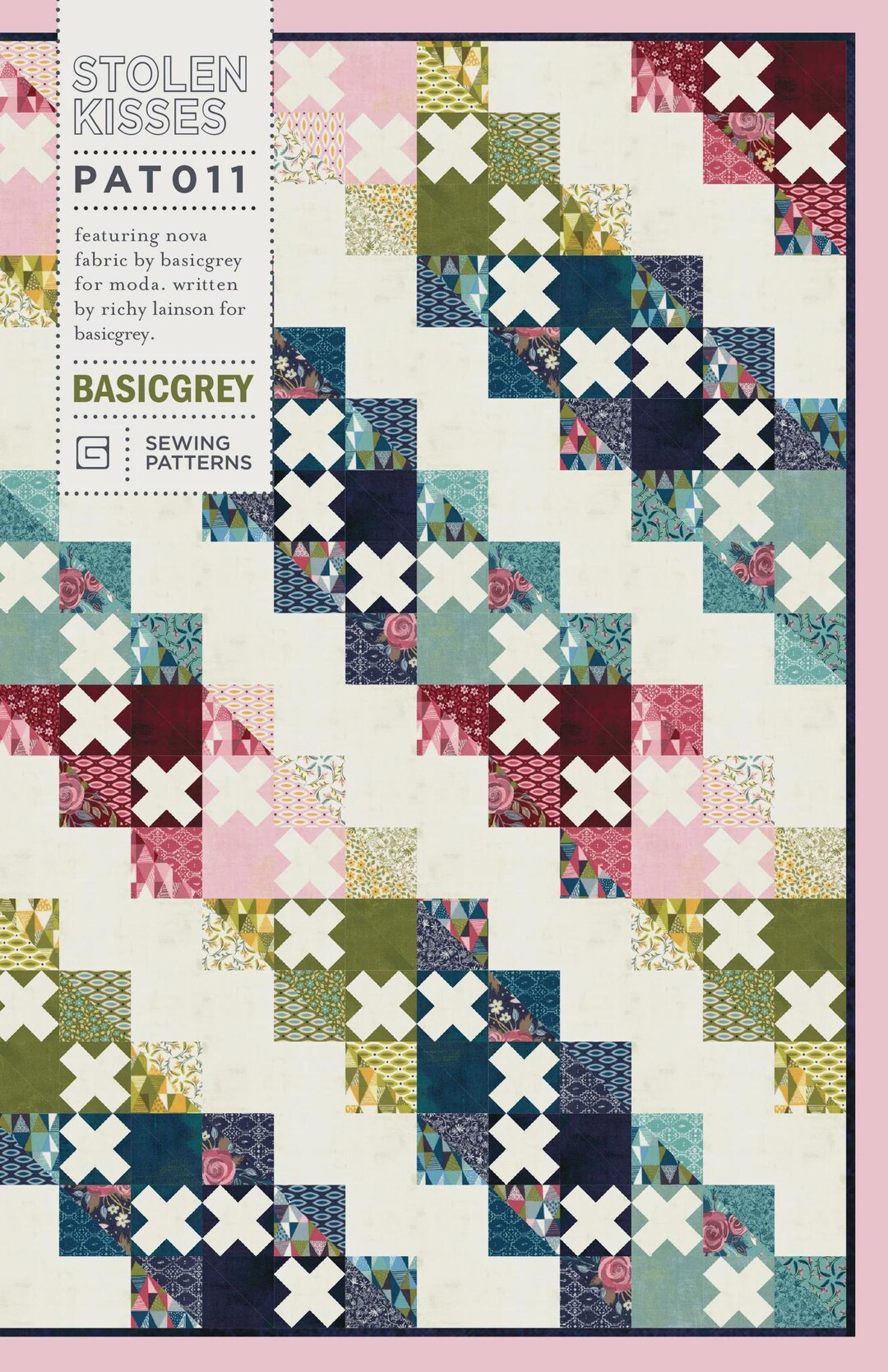 Nova by Basic Grey for Moda Fabric - Stolen Kisses Quilt Kit - Etsy