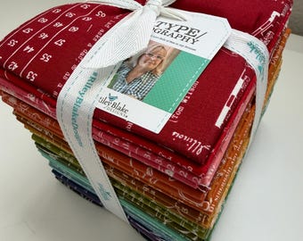 Type/ography by Lori Holt for Riley Blake Designs - Fat Quarter Bundle