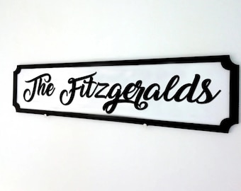 Personalised Family Name Street Sign - Wedding Gift - Anniversary Gift - Home Decor Sign