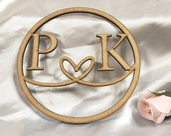 Personalised Wooden Monogram Sign - Wedding, Nursery Decor
