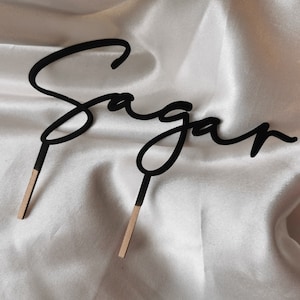 Personalised Name Cake Topper - Custom Birthday Cake Topper - Wedding Cake Topper - Any Name Topper