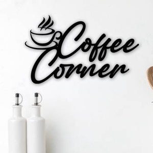 Coffee Corner Wooden Sign - Wall Decor - Door Sign - First Home - Gift - Coffee Lover