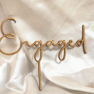 Engaged Cake Topper - Custom Cake Topper Personalised - Weddings, Birthdays, Baby Showers