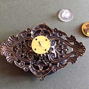 Bee Brooch - Steampunk Bee Brooch- Victorian Pin - Bug Pin - Unique Steampunk Pin - Victorian Bee Brooch - Insect Jewelry - Bee Pin/Bug Pin image 4