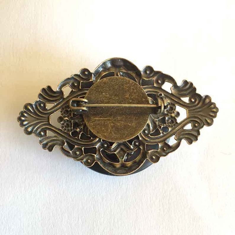 Bee Brooch - Steampunk Bee Brooch- Victorian Pin - Bug Pin - Unique Steampunk Pin - Victorian Bee Brooch - Insect Jewelry - Bee Pin/Bug Pin image 3