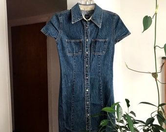 gap blue jean dress