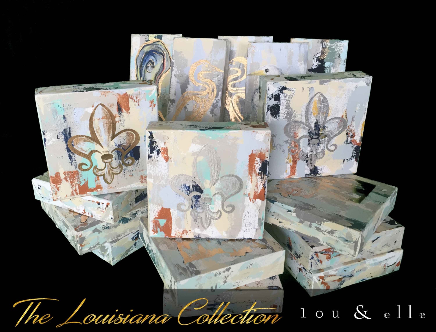 Fleur De Lis Knife Painting the Louisiana Collection Etsy