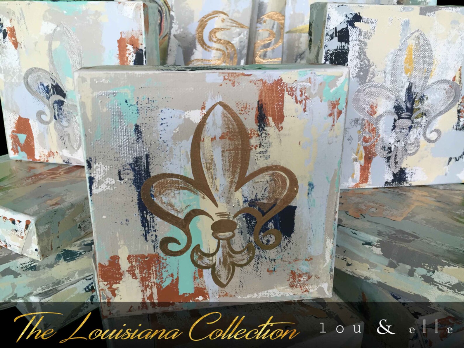 Fleur De Lis Knife Painting the Louisiana Collection Etsy
