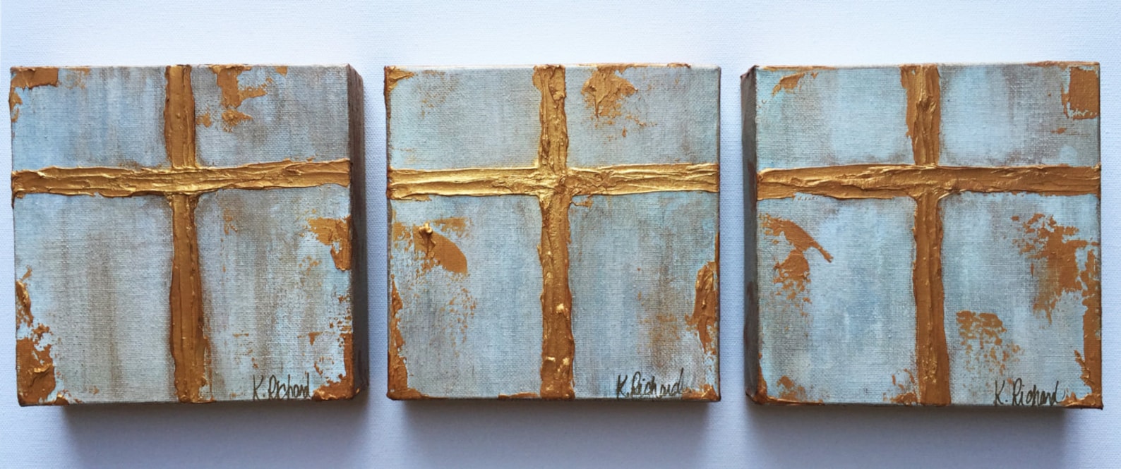 Gold Cross Knife Painting Gold Leafing Hand Painted Etsy gold-cross-knife-painting-gold-leafing-hand-painted-etsy