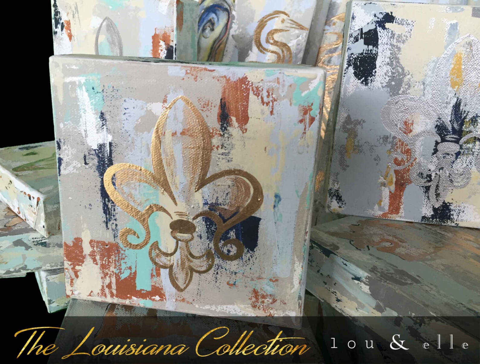 Fleur De Lis Knife Painting the Louisiana Collection Etsy