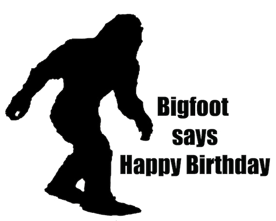 Bigfoot, Yeti, Sasquatch Birthday ~ Edible 2D Fondant Birthday Cake/Cupcake Topper ~ D21848