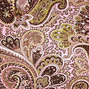 Pink Paisley Design Birthday ~ Edible 2D Fondant Birthday Cake/Cupcake Topper ~ D290
