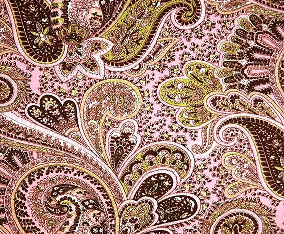 Pink Paisley Design Birthday ~ Edible 2D Fondant Birthday Cake/Cupcake Topper ~ D290