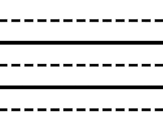 Street Road Lines White Birthday - Side Strips ~ Edible 2D Fondant Birthday Cake Side Toppers ~ D24733