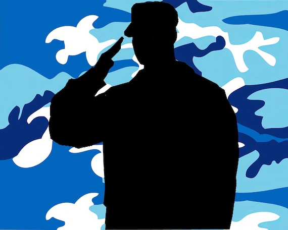 Urban Camo Military Soldier Birthday ~ Edible 2D Fondant Birthday Cake/Cupcake Topper ~ D22429