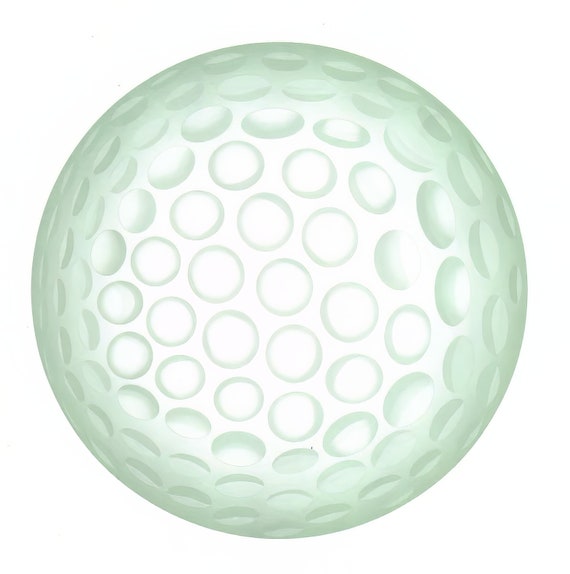 Golf Ball ~ Edible 2D Fondant Birthday Cake/Cupcake Topper ~ D264