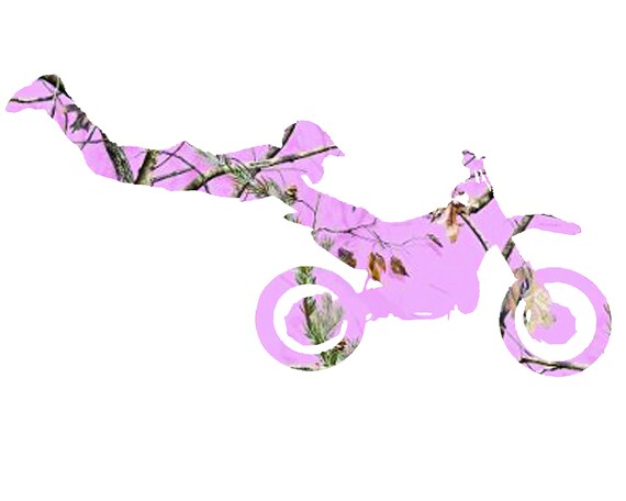 Motocross Pike Camo Dirtbike Birthday ~ Edible 2D Fondant Birthday Cake/Cupcake Topper ~ D21766