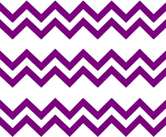 Purple - Chevron Birthday Background - Side Strips ~ Edible 2D Fondant Birthday Cake Side Toppers ~ D6490