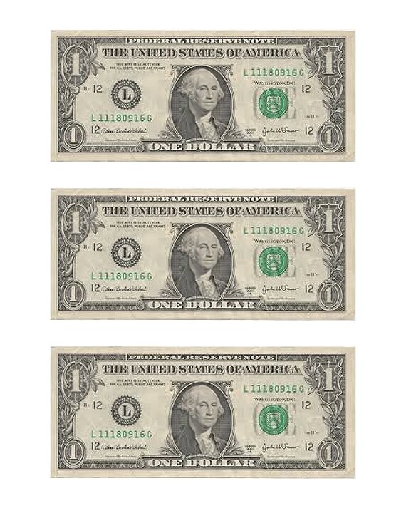 One Dollar Bills Casino Birthday - Edible 2D Fondant Cake & Cupcake Topper For Birthdays and Parties! - D24154