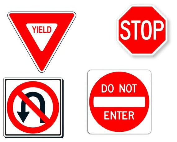 Road Signs Roadtrip Birthday ~ Edible 2D Fondant Birthday Cake/Cupcake Topper ~ D24164