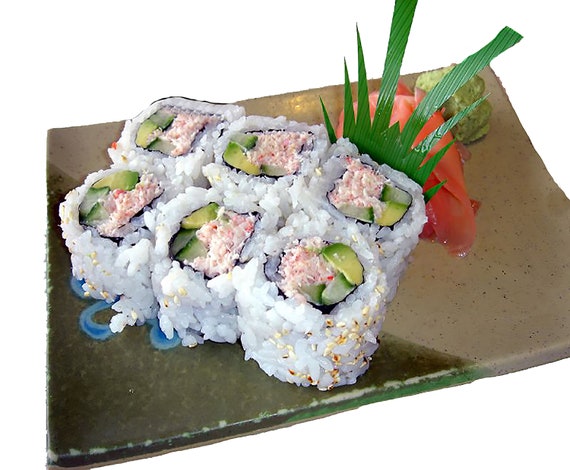 Sushi Background Birthday ~ Edible 2D Fondant Birthday Cake/Cupcake Topper ~ D7908