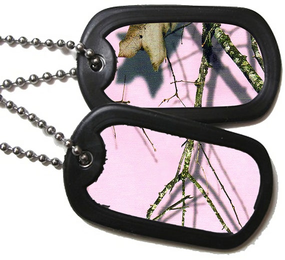 Pink Camo Military Dog Tags Patriotic Birthday ~ Edible 2D Fondant Birthday Cake/Cupcake Topper ~ D22505
