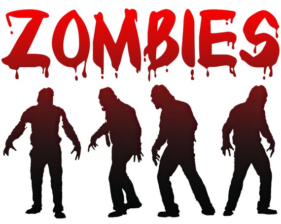 Halloween Zombies ~ Edible 2D Fondant Birthday Cake/Cupcake Topper ~ D21633