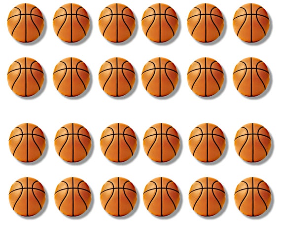 Basketballs Sports Birthday - Side Strips ~ Edible 2D Fondant Birthday Cake Side Toppers ~ D22976