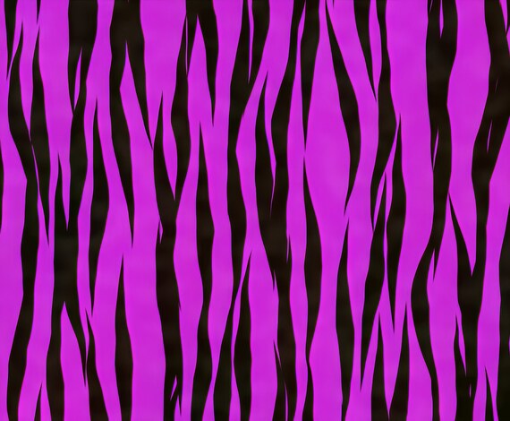 Purple Zebra Print - Background Birthday ~ Edible 2D Fondant Birthday Cake/Cupcake Topper ~ D6664