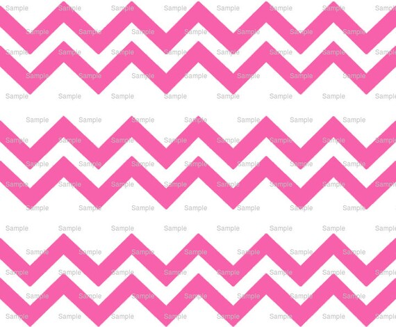 Hot Pink And White Chevron Background