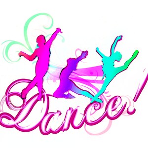 Dance Birthday ~ Edible 2D Fondant Birthday Cake/Cupcake Topper ~ D24724