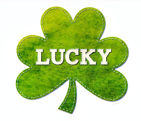 Lucky 4 Leaf Clover St. Patrick's Day ~ Edible 2D Fondant Birthday Cake/Cupcake Topper ~ D22197