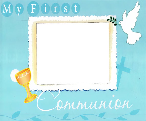 First Communion Religious ~ Edible 2D Fondant Birthday Cake/Cupcake Topper ~ D4692