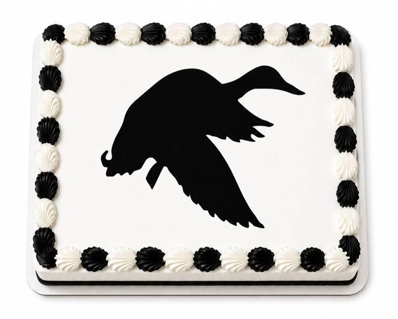 Duck Hunting Edible Cake Topper, Mallard Birthday Frosting Sheet Image ~ D3986