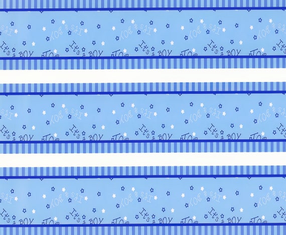 Its a Boy - Birthday Background - Side Strips ~ Edible 2D Fondant Birthday Cake Side Toppers ~ D3027