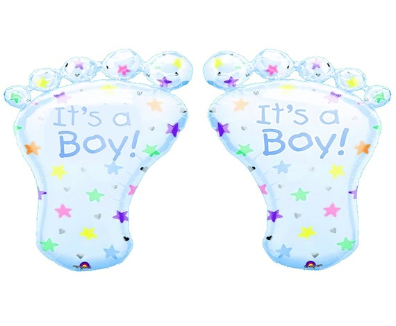 It's A Boy! Baby Feet ~ Edible 2D Fondant Birthday Cake/Cupcake Topper ~ D20619