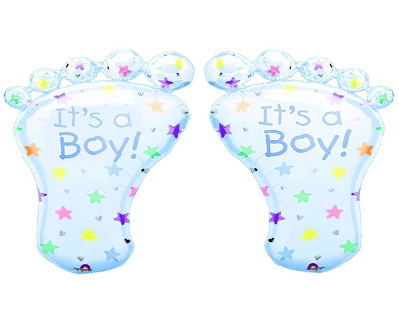 It's A Boy! Baby Feet ~ Edible 2D Fondant Birthday Cake/Cupcake Topper ~ D20619