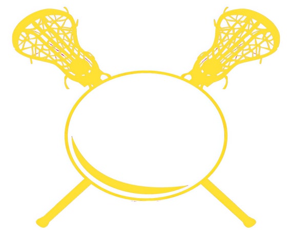 Yellow LaCrosse Birthday - 2D Fondant Edible Cake & Cupcake Topper For Birthdays and Parties! - D24345