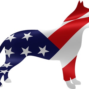 Patriotic Pitbull Dog ~ Edible 2D Fondant Birthday Cake/Cupcake Topper ~ D21574