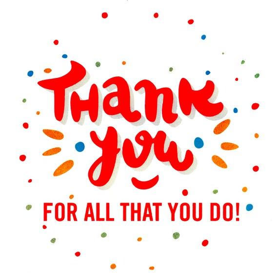 Thank You Birthday ~ Edible 2D Fondant Birthday Cake/Cupcake Topper ~ D22322